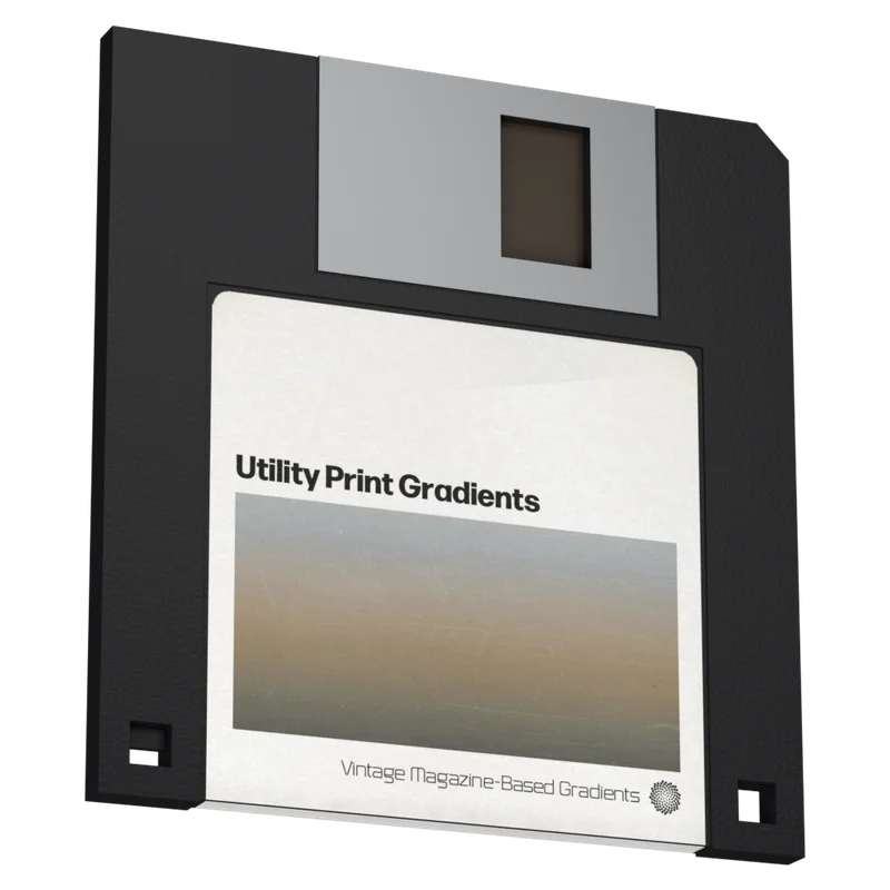 Utility Print Gradients floppy disk cover